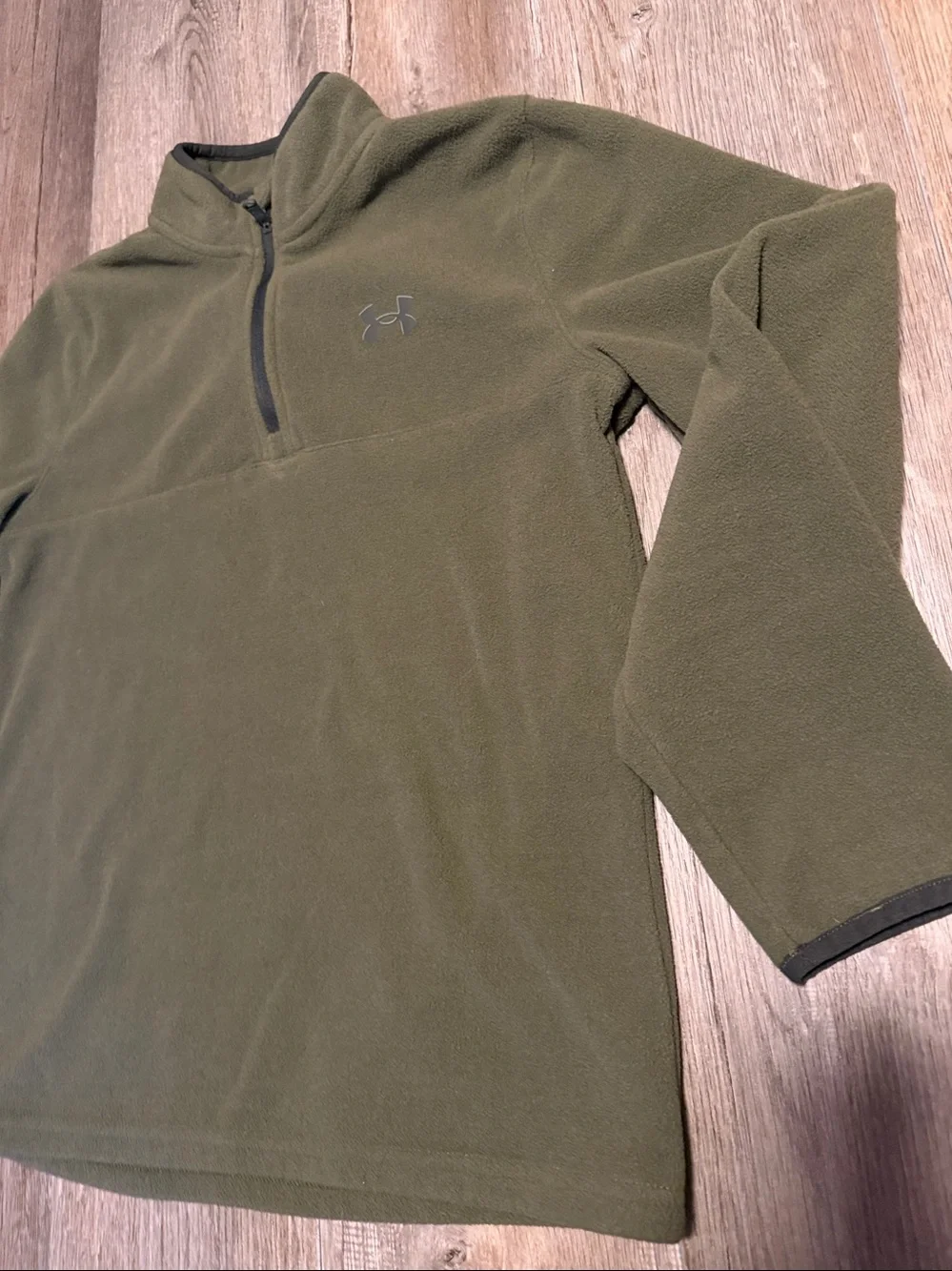 Under Armour Olive Green Quarter-Zip Performance Fleece